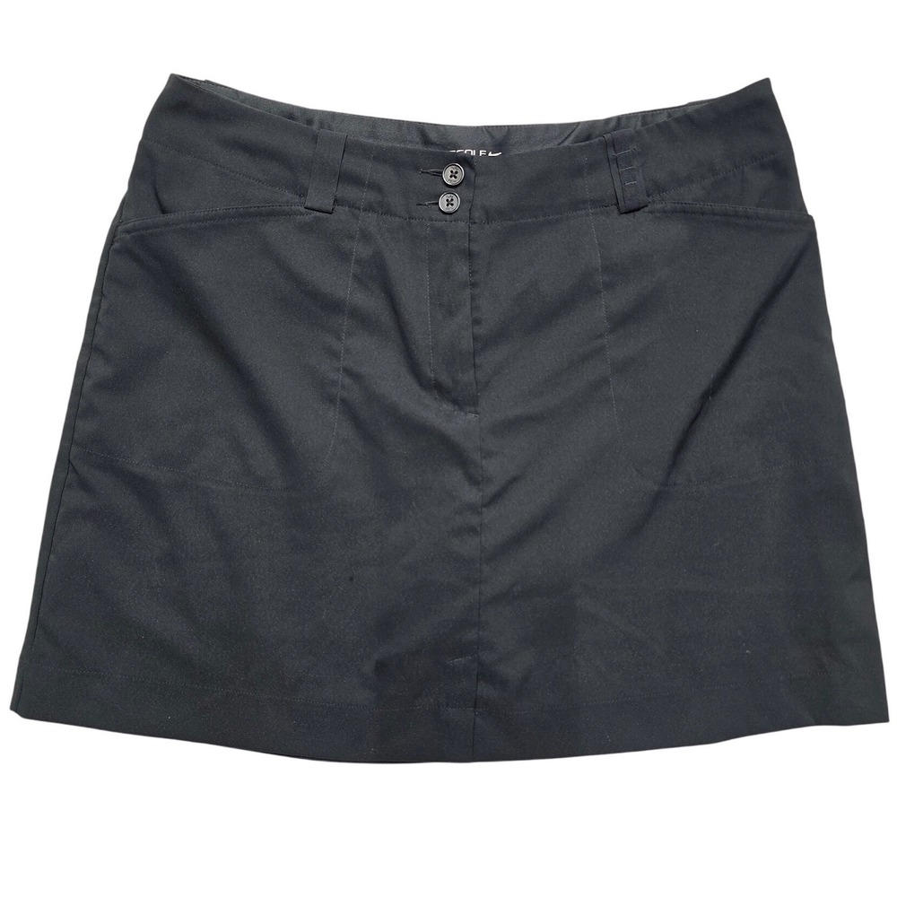 Nike Golf Dri-FIT Skort Black Athletic Tennis Golf Skirt Shorts Womens Size 12